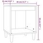 Voir la diapositive 6 : VIDAXL Tables de chevet 2 pcs Chene fume 40x35x50 cm