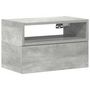 Voir la diapositive 2 : VIDAXL Table de chevet murale gris beton 45x26x28,5 cm