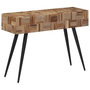 Voir la diapositive 1 : VIDAXL Table console 110x34x80 cm teck de recuperation massif