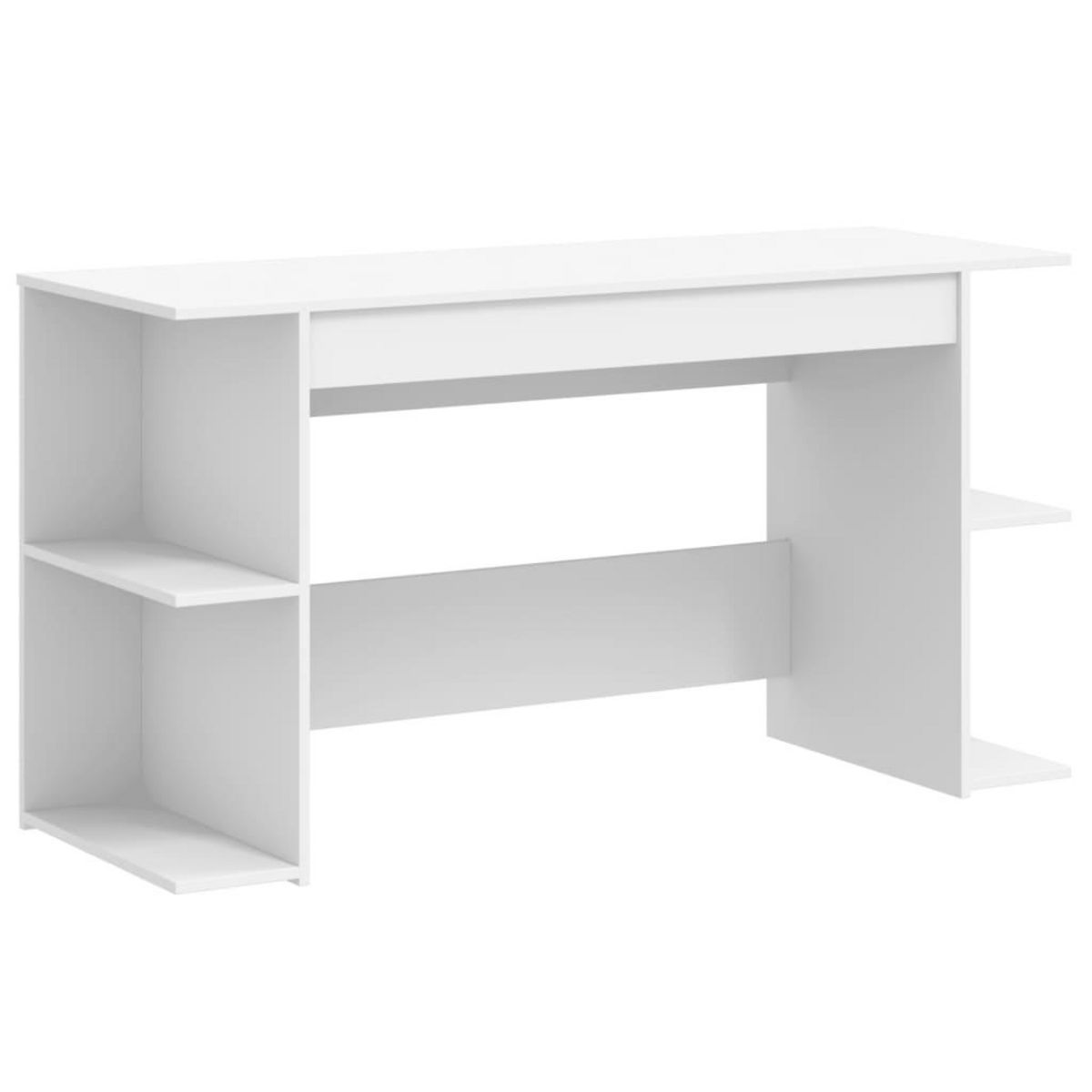 VIDAXL Bureau blanc 140x50x75 cm bois d'ingenierie