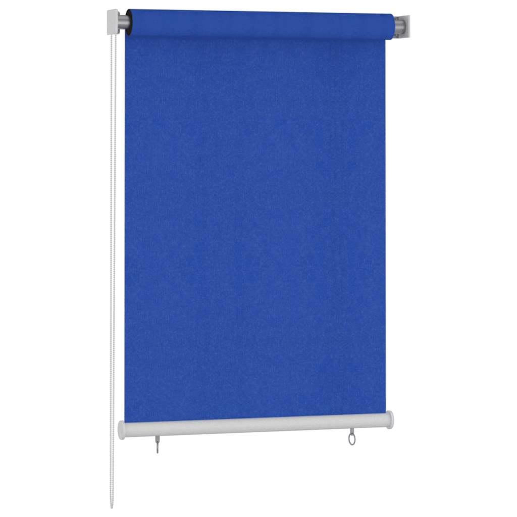 Voir la diapositive 2 : VIDAXL Store roulant d'exterieur 105 (l) x 140 (h) cm bleu hdpe