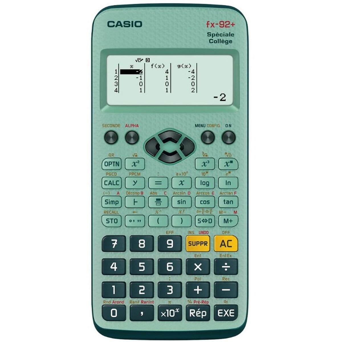 CASIO Calculatrice scientifique spéciale collège Fx-92+ 
