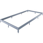 Habitat et Jardin Embase en aluminium pour serre jardin  Basilic  - 7,03 m² - Gris