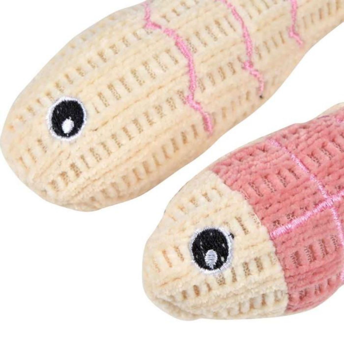 Paris Prix Lot de 2 Jouets Poisson pour Chat  Boho Cat  12cm Bois de Rose