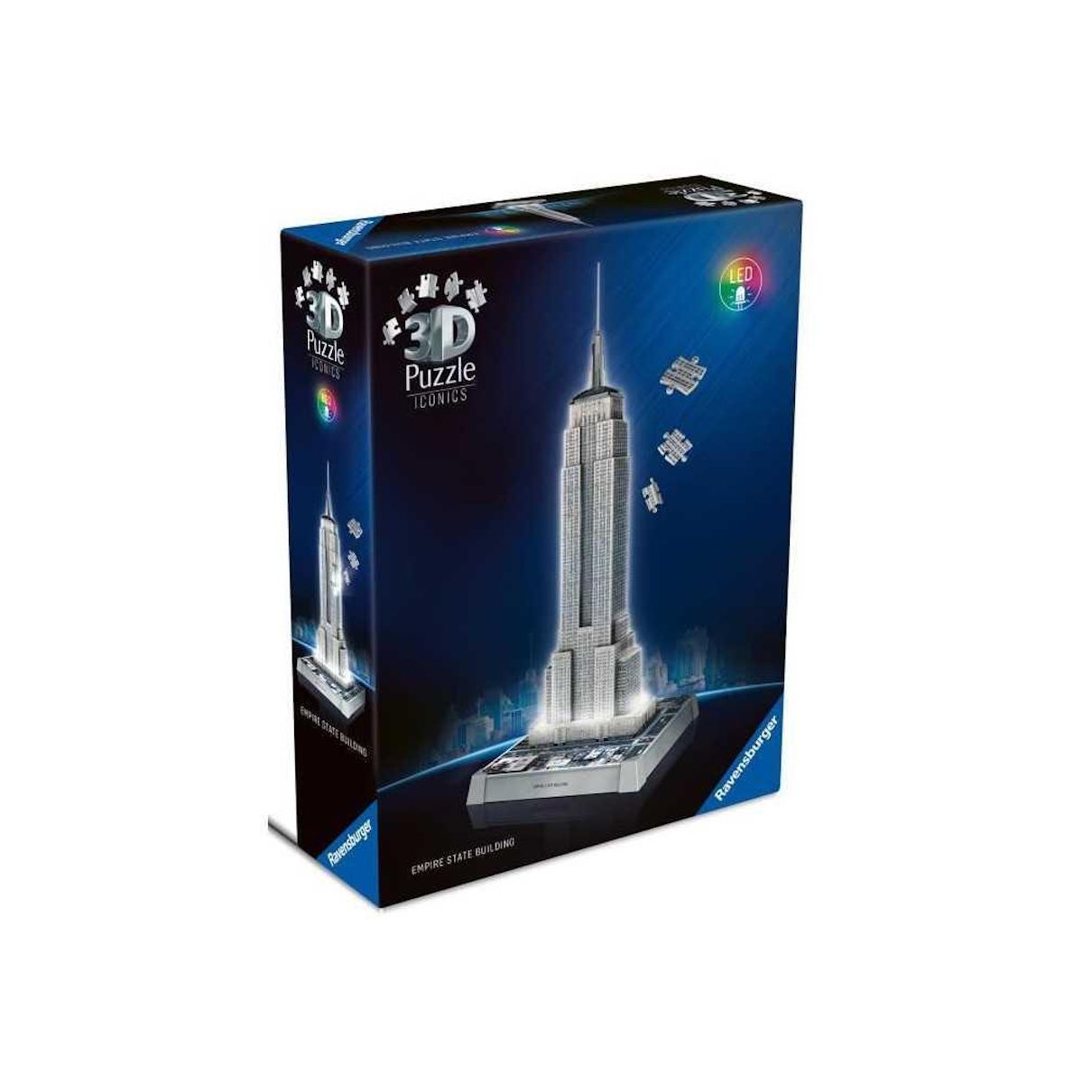 RAVENSBURGER Puzzle 3D Iconics - Empire State Building illuminé