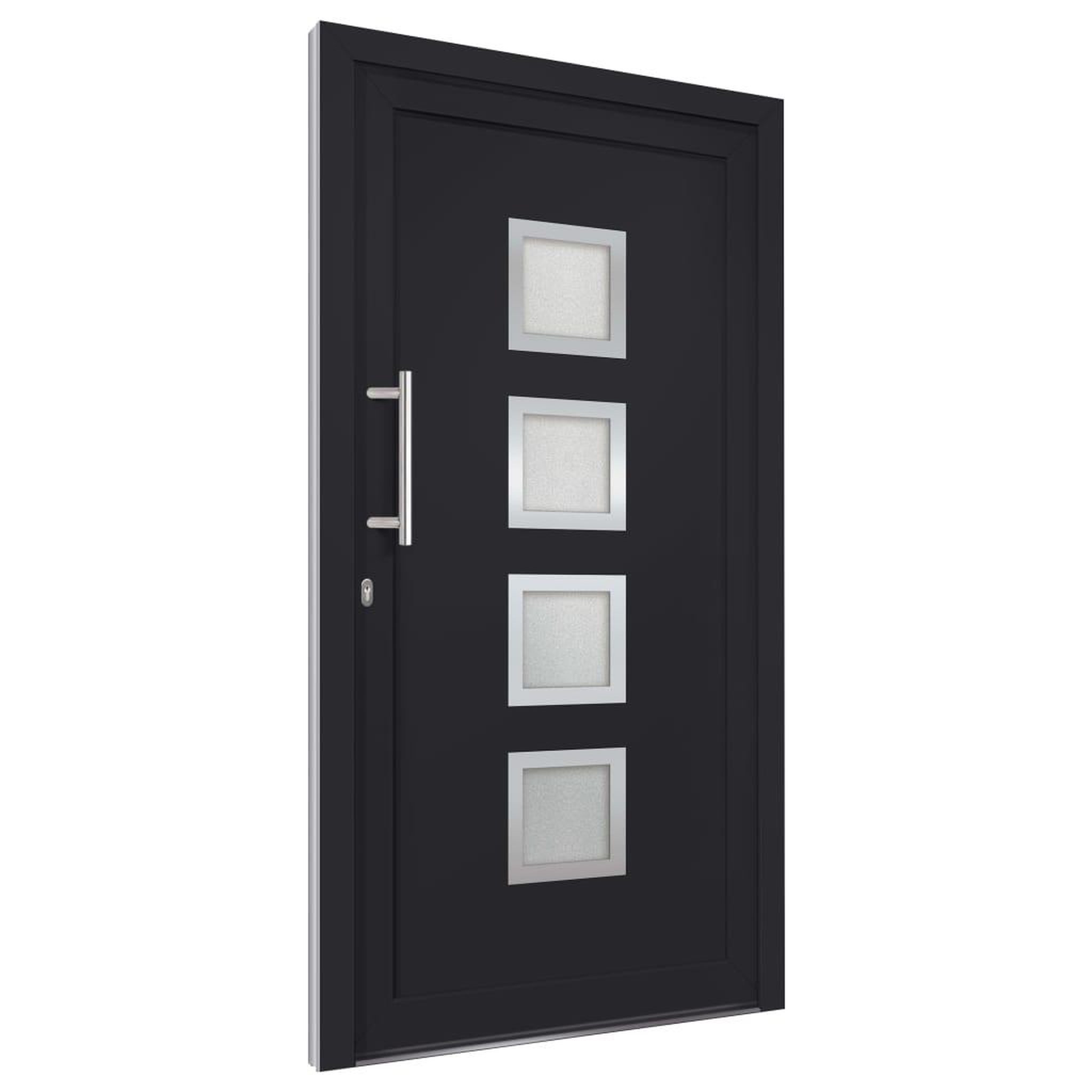 Voir la diapositive 3 : VIDAXL Porte d'entree Anthracite 98x190 cm