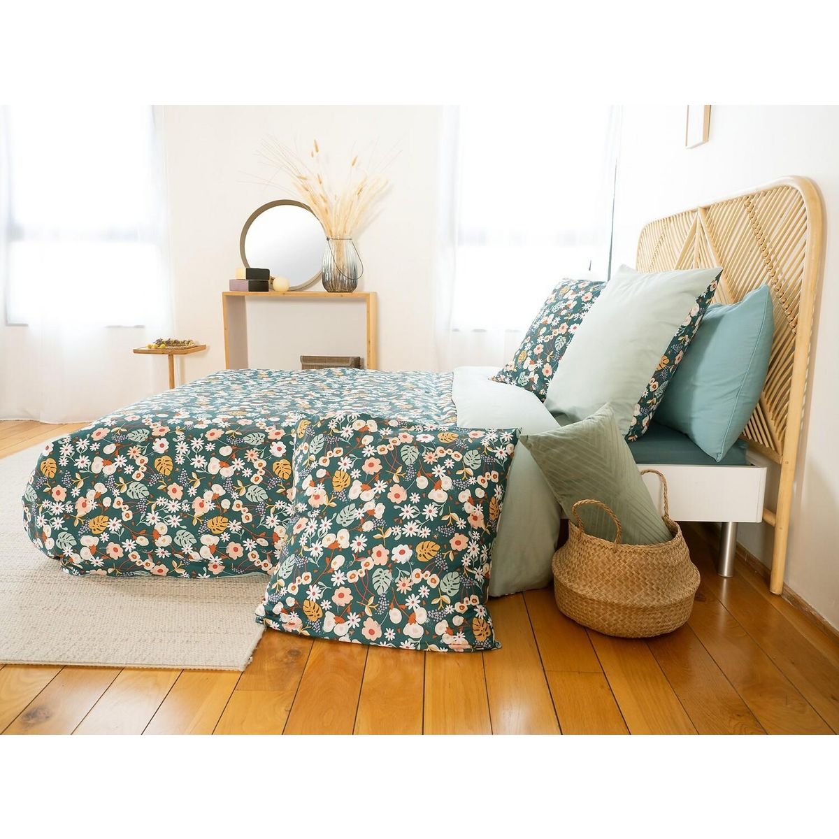 Home collection Parure Housse De Couette 100% Microfibre 72gsm Cueillette