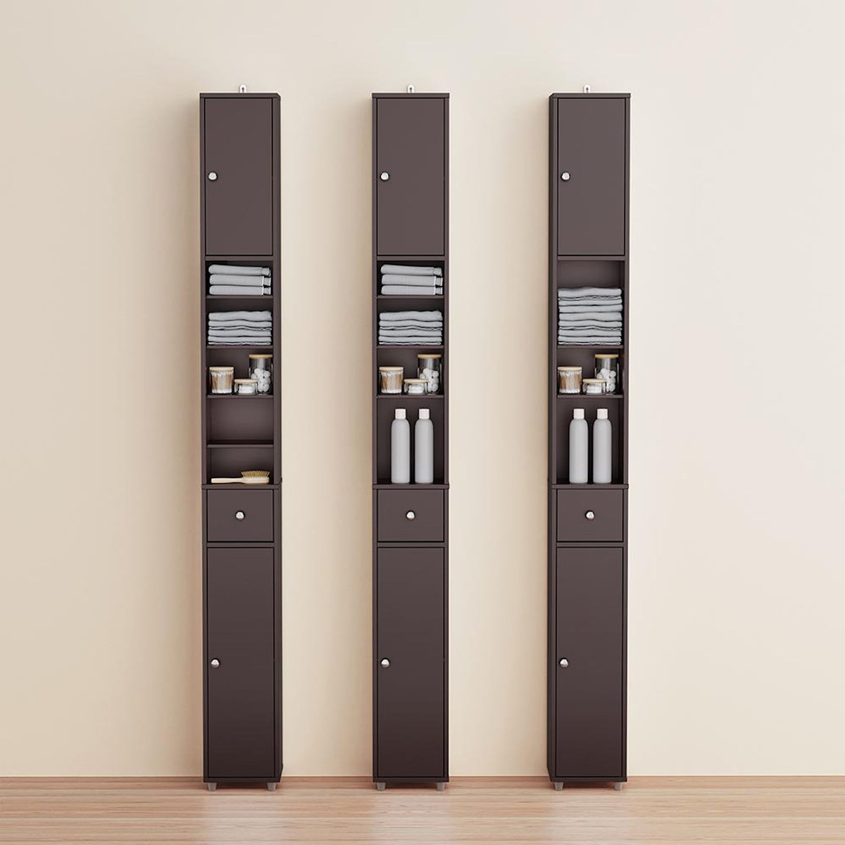 SOBUY SoBuy - Colonne De Salle De Bain à un tiroir - Fonctionnel - BZR34-II