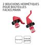 Voir la diapositive 4 : Fackelmann Lot de 2 bouchons à levier réutilisable Fackelmann Bar Concept