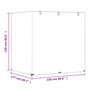 Voir la diapositive 6 : VIDAXL Housse de balancelle 12 œillets 220x177x220 cm PE