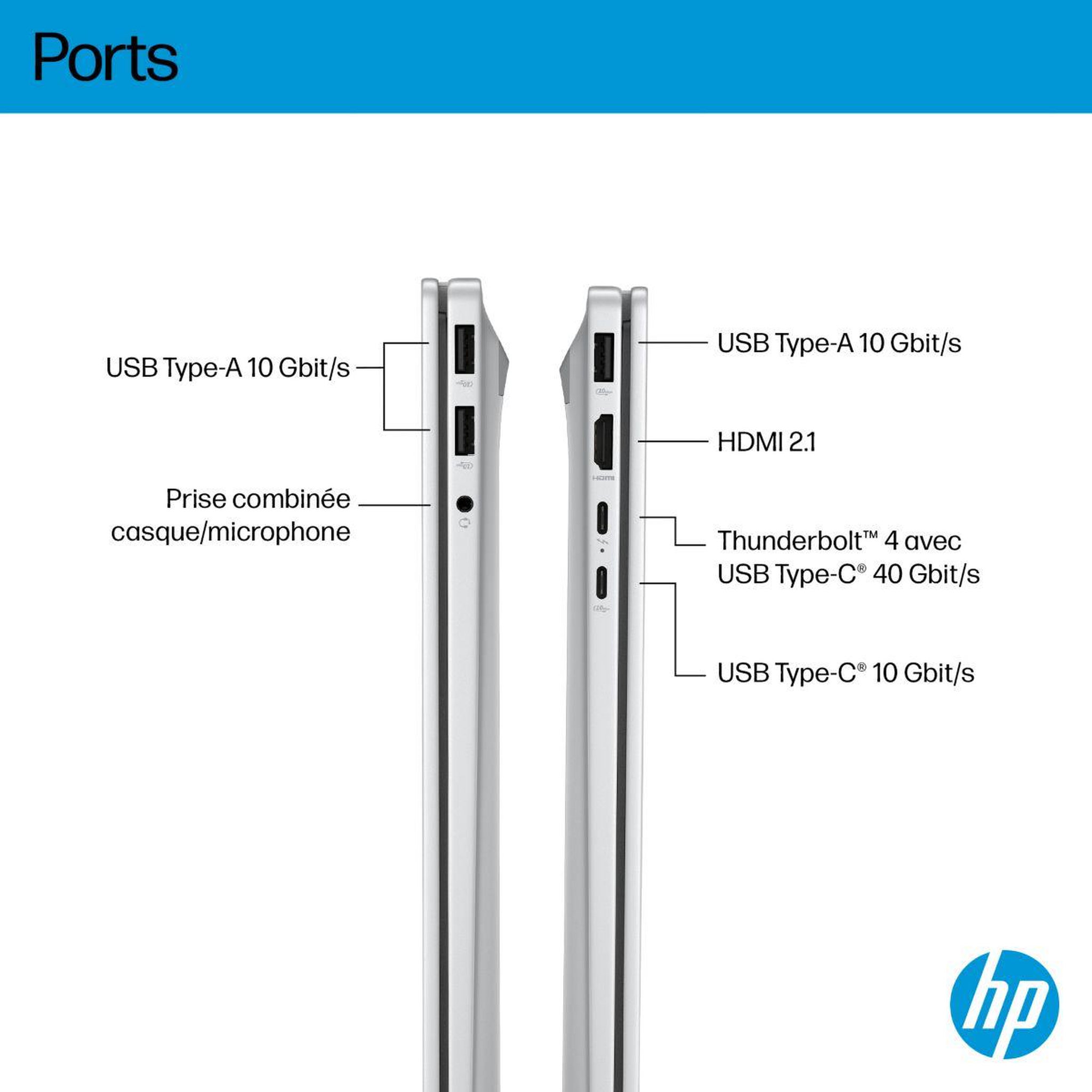 Voir la diapositive 5 : HP Ordinateur portable OmniBook 7 17-dc0003nf Copilot+PC