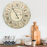 VIDAXL Horloge murale Multicolore 60 cm MDF