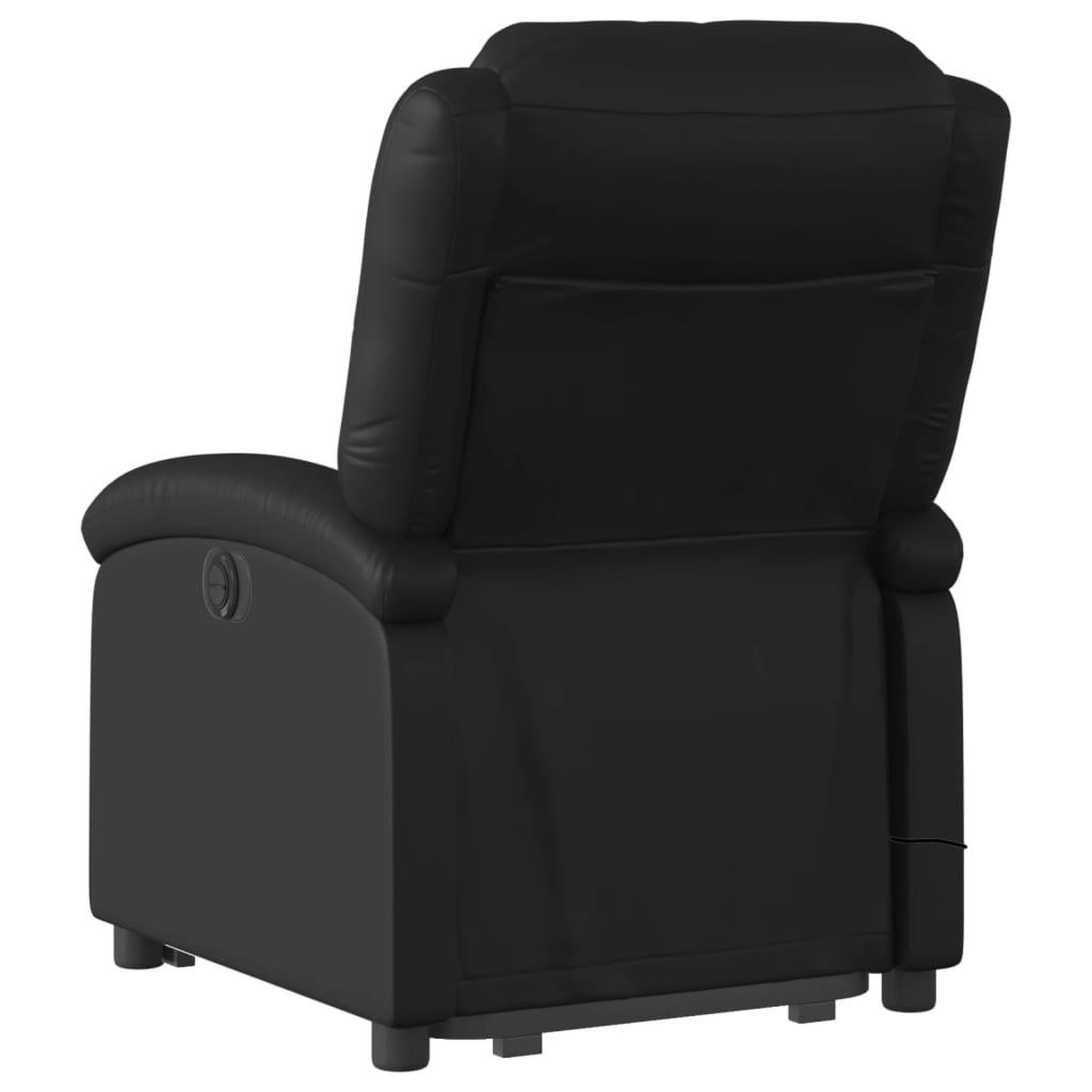 Voir la diapositive 5 : VIDAXL Fauteuil inclinable de massage electrique noir similicuir