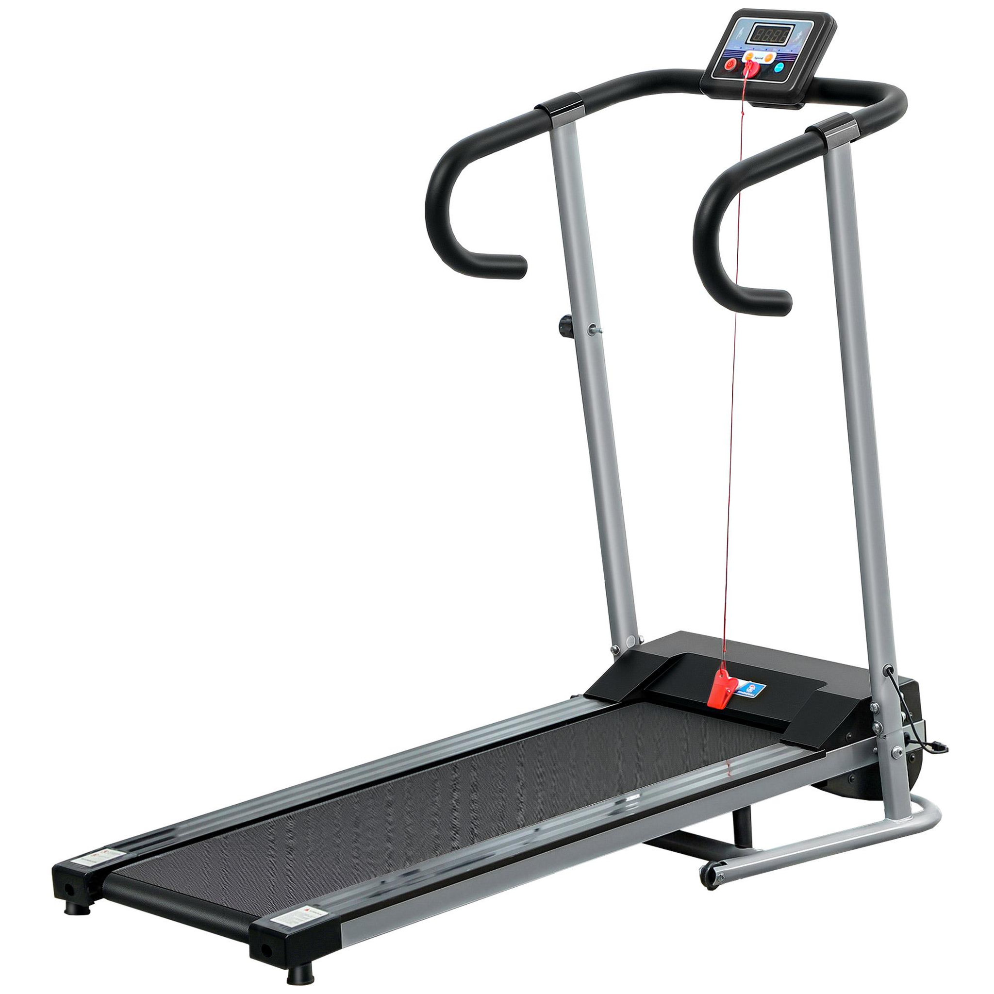 HOMCOM Tapis de course fitness électrique pliable aosom.fr x ffhandball - 500w - 1-10km/h - écran lcd multifonctions