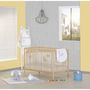 Voir la diapositive 2 : BABY PRICE Lit bébé 60x120cm sommier réglable en hauteur, barreaux vernis naturel, collection FIRST