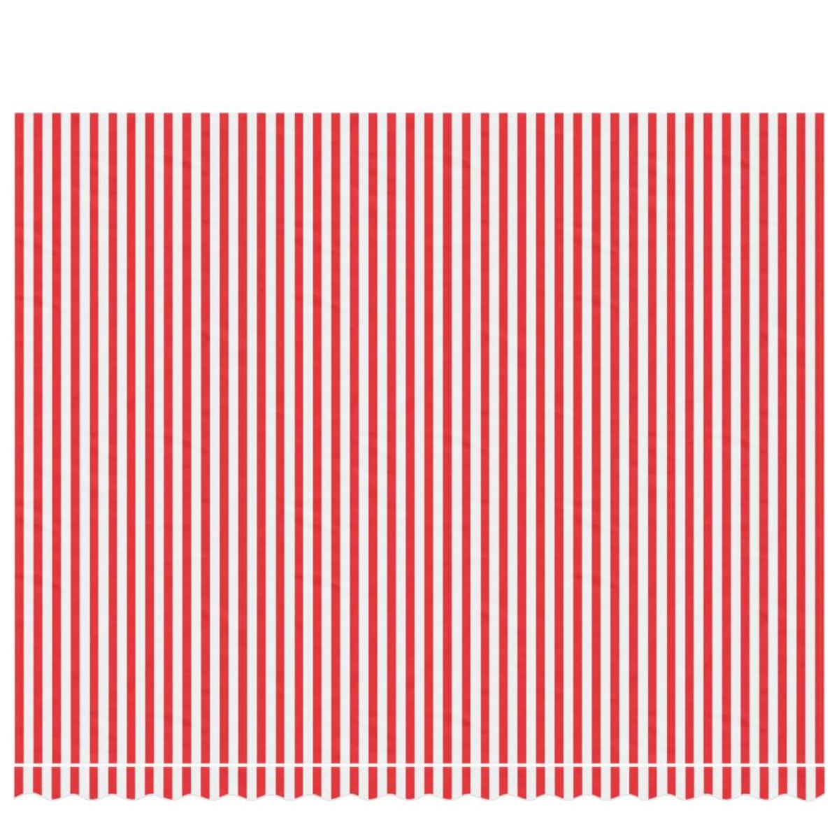 VIDAXL Tissu de remplacement pour auvent rayures rouges et blanches