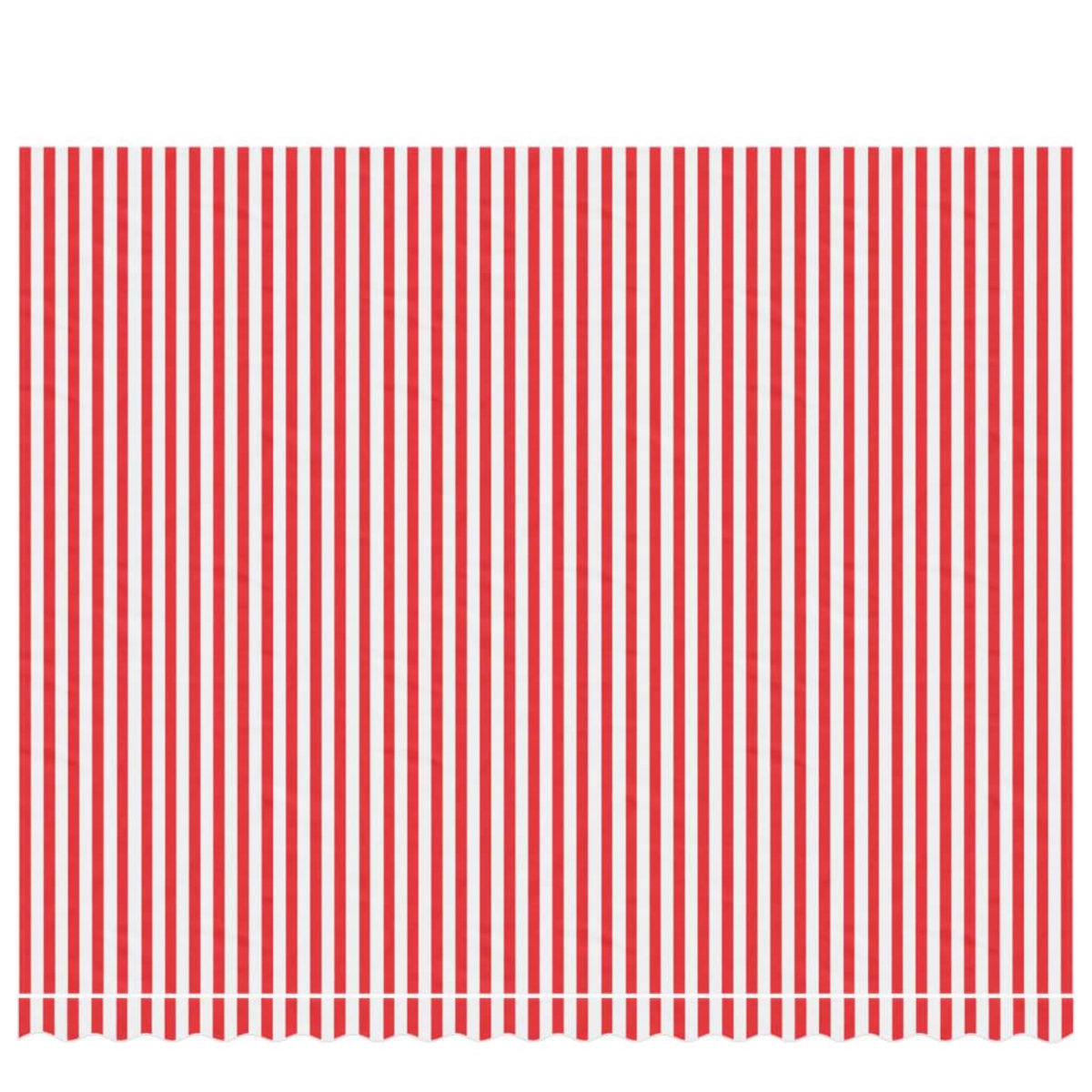 VIDAXL Tissu de remplacement pour auvent rayures rouges et blanches