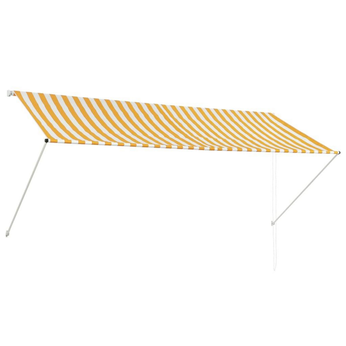 VIDAXL Auvent retractable 300x150 cm Jaune et blanc