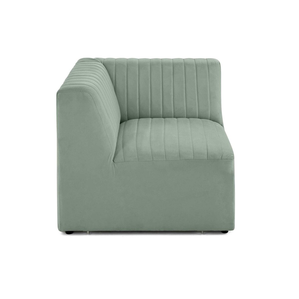 LISA DESIGN Nova - module d'assise d'angle réversible - en velours