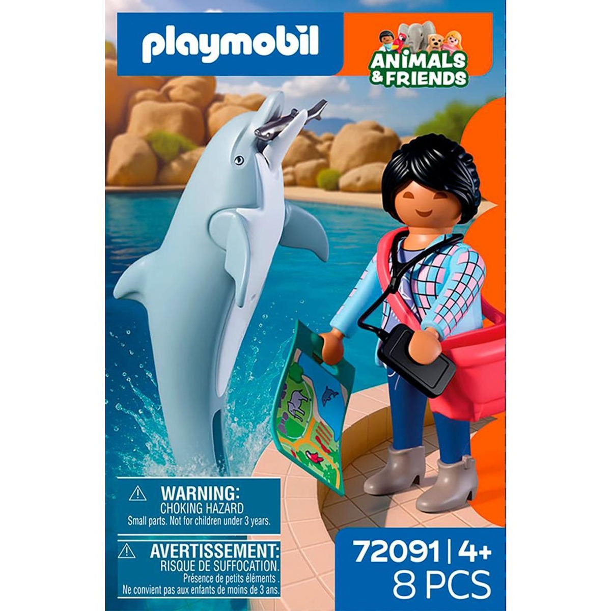 PLAYMOBIL 72091 Zoo : Dauphin et visiteur