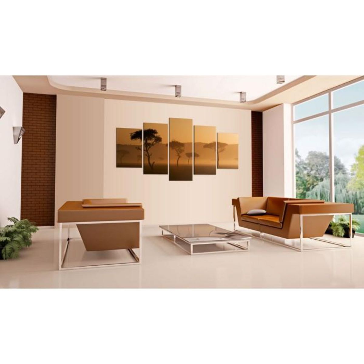 Paris Prix Tableau Imprimé  Savane dans le Brouillard