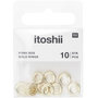 Voir la diapositive 1 : RICO DESIGN Itoshii pack de 10 perles ponii anneau dore