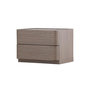 Voir la diapositive 4 : Paris Prix Table de Chevet 2 Tiroirs  Noble  50cm Moka