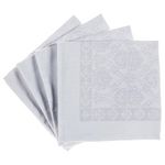 FEERIC LIGHT & CHRISTMAS 4 Services de table Jacquard. Coloris disponibles : Blanc