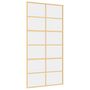 Voir la diapositive 2 : VIDAXL Porte coulissante dore 102,5x205cm verre ESG clair et aluminium