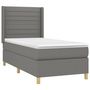 Voir la diapositive 4 : VIDAXL Sommier a lattes de lit matelas LED Gris fonce 80x200cm Tissu