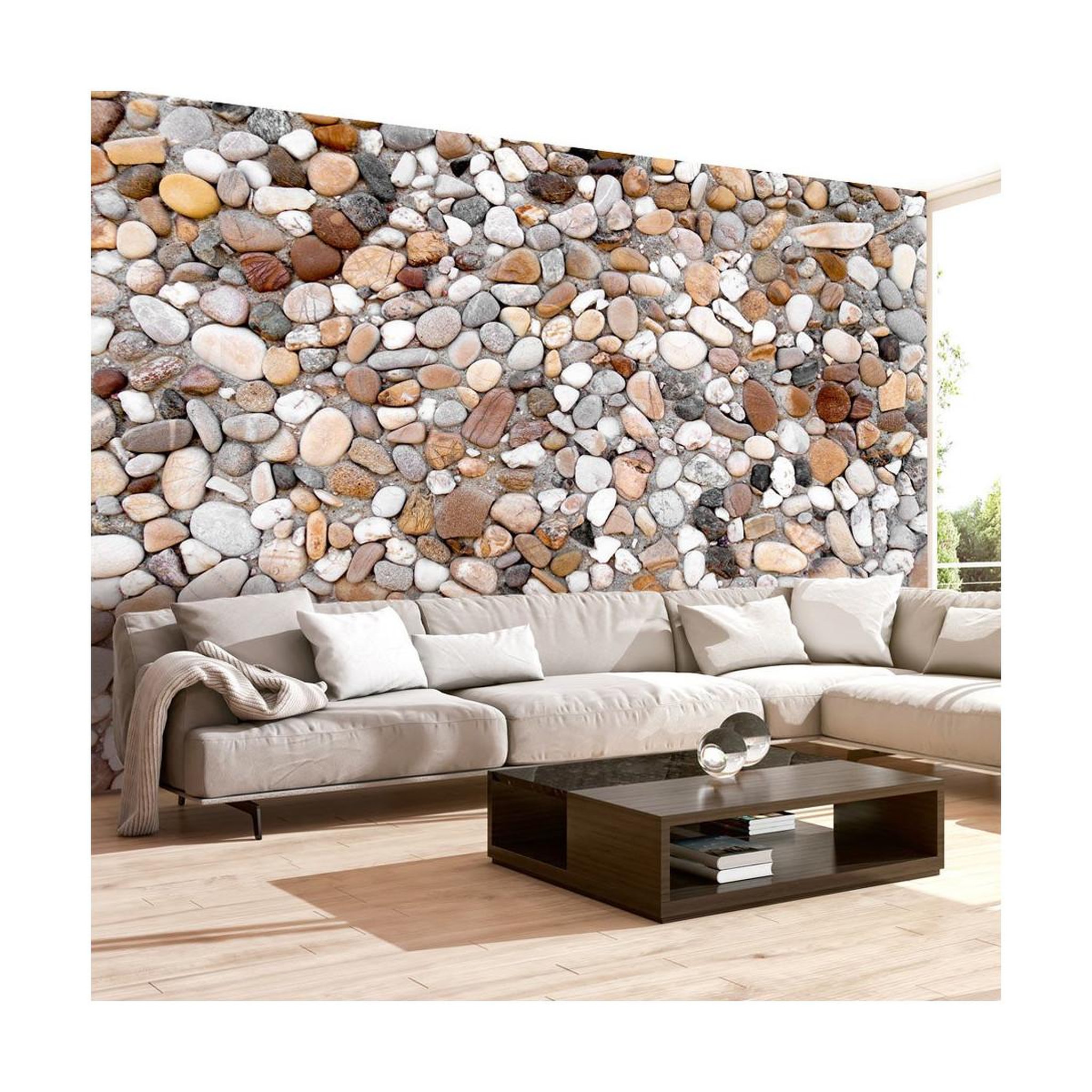Paris Prix Papier peint  stone beach. Coloris disponibles : Multicolore