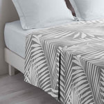 Paris Prix Drap Plat en Coton  Botania  180x290cm Gris