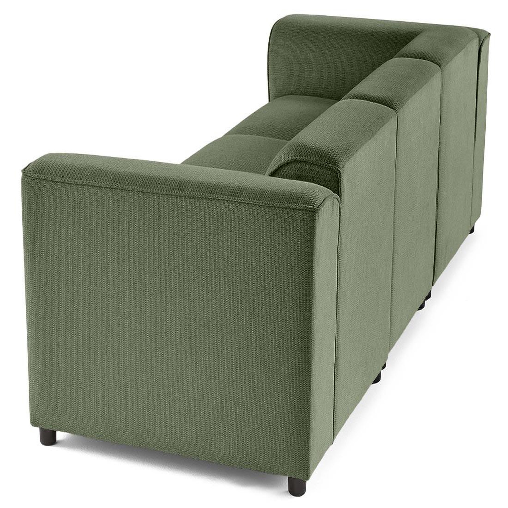 Voir la diapositive 6 : LISA DESIGN Suaro - canapé modulable 3 places en tissu texturé