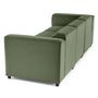 Voir la diapositive 6 : LISA DESIGN Suaro - canapé modulable 3 places en tissu texturé