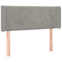 Voir la diapositive 3 : VIDAXL Tete de lit a LED Gris clair 103x16x78/88 cm Velours