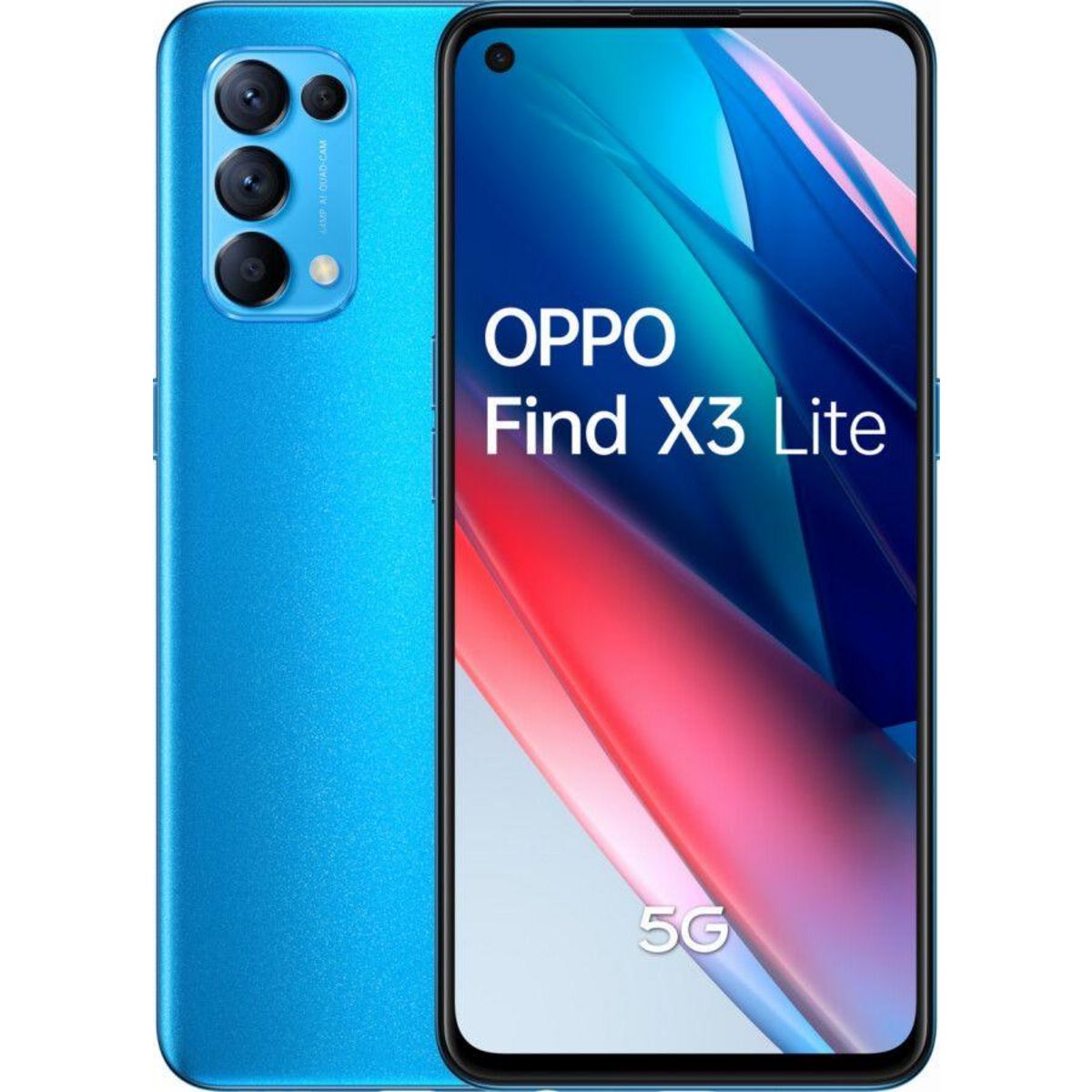 OPPO Find X3 Lite Reconditionné 128 Go - Grade A+ - Bleu