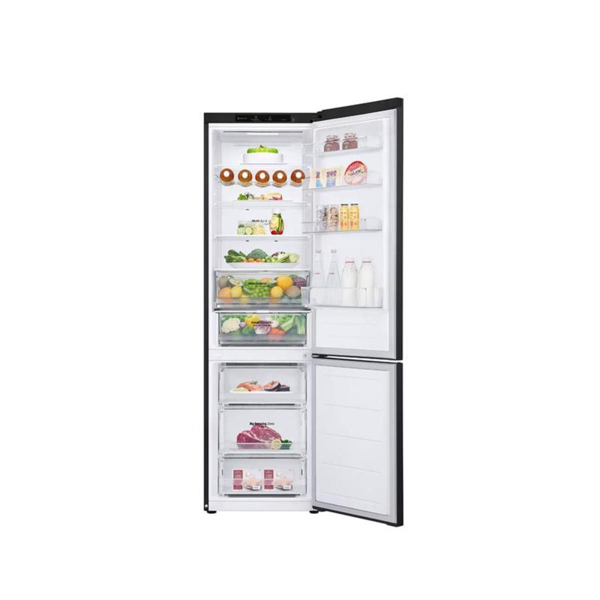 LG Réfrigérateur combiné 60cm 387l nofrost noir - GBV3200DEP