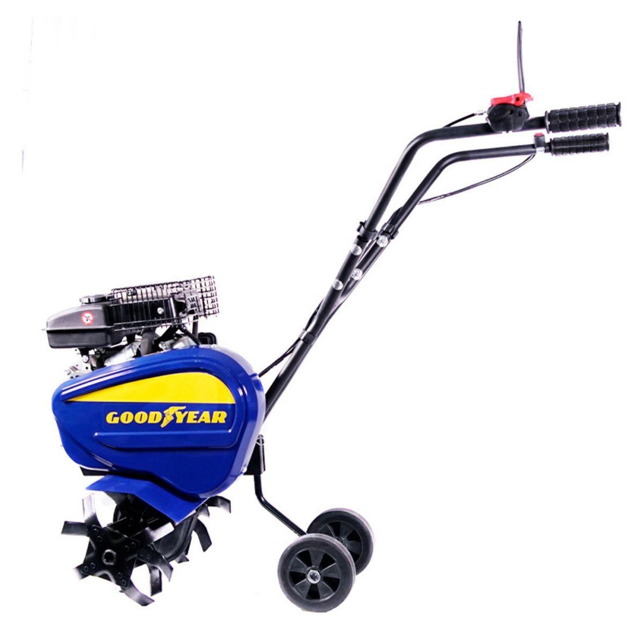 Voir la diapositive 3 : GOODYEAR Motobineuse thermique 4t 99cm3 motoculteur à essence largeur de travail 42cm goodyear