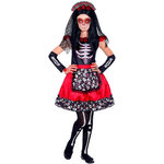 WIDMANN Déguisement jour des morts - Fille - 5/7 ans (110 à 122 cm)