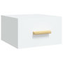 Voir la diapositive 2 : VIDAXL Table de chevet murale blanc 35x35x20 cm