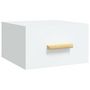 Voir la diapositive 2 : VIDAXL Table de chevet murale blanc 35x35x20 cm