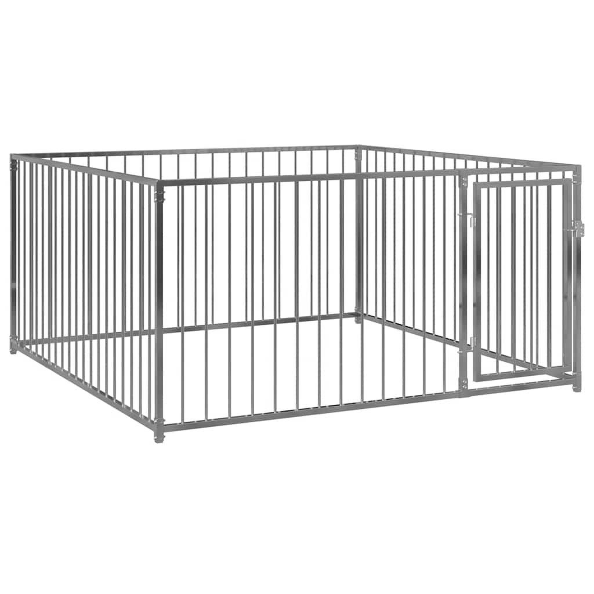 Voir la diapositive 2 : VIDAXL Chenil d'exterieur pour chiens 200 x 200 x 100 cm