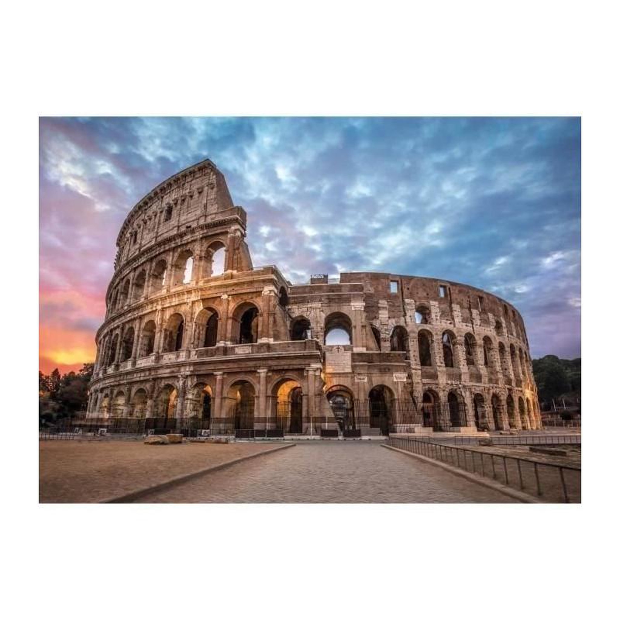 Voir la diapositive 2 : CLEMENTONI Puzzle adulte 3000 pièces paysage Colisée Rome sunrise – Clementoni