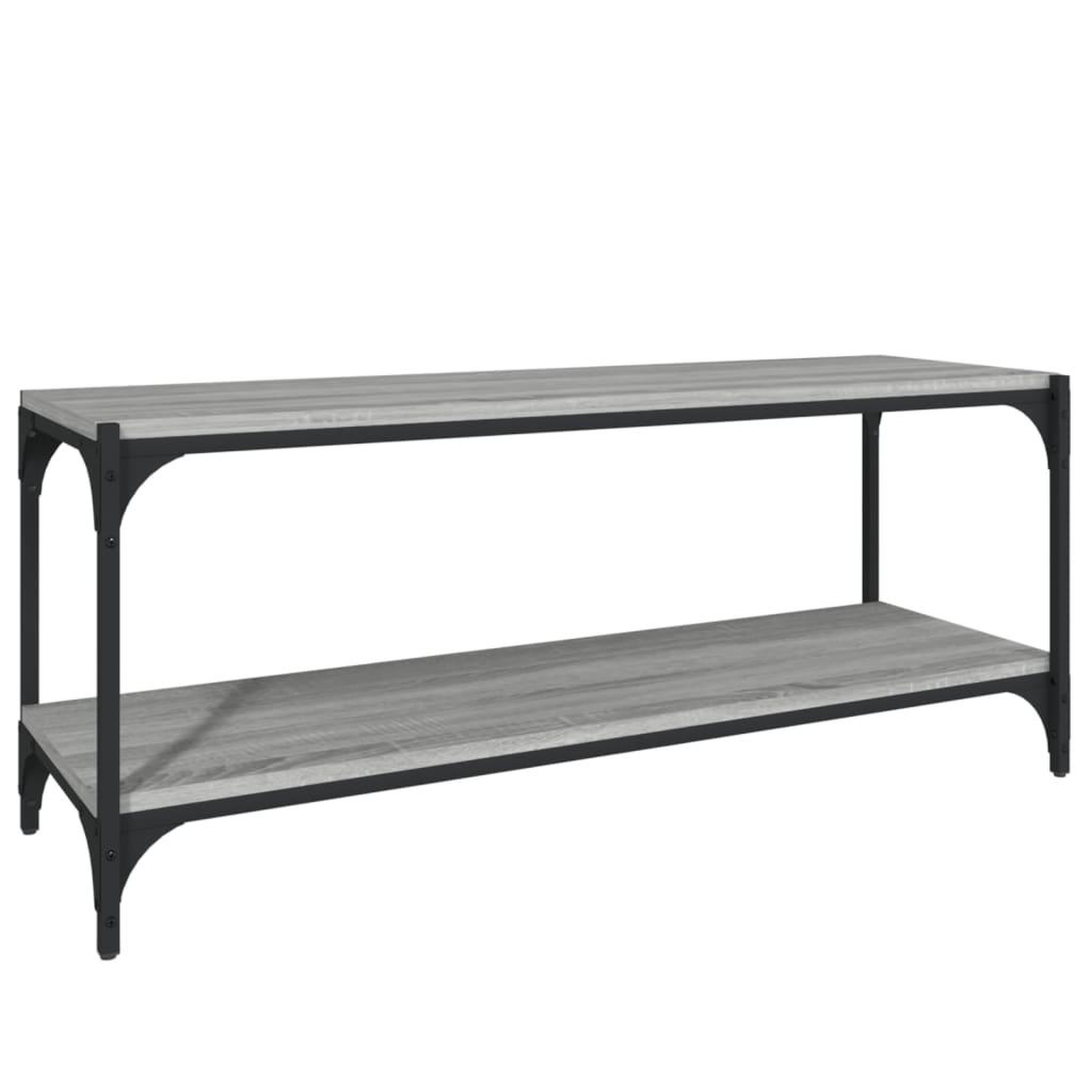 Voir la diapositive 2 : VIDAXL Meuble TV Sonoma gris 100x33x41 cm Bois d'ingenierie et acier