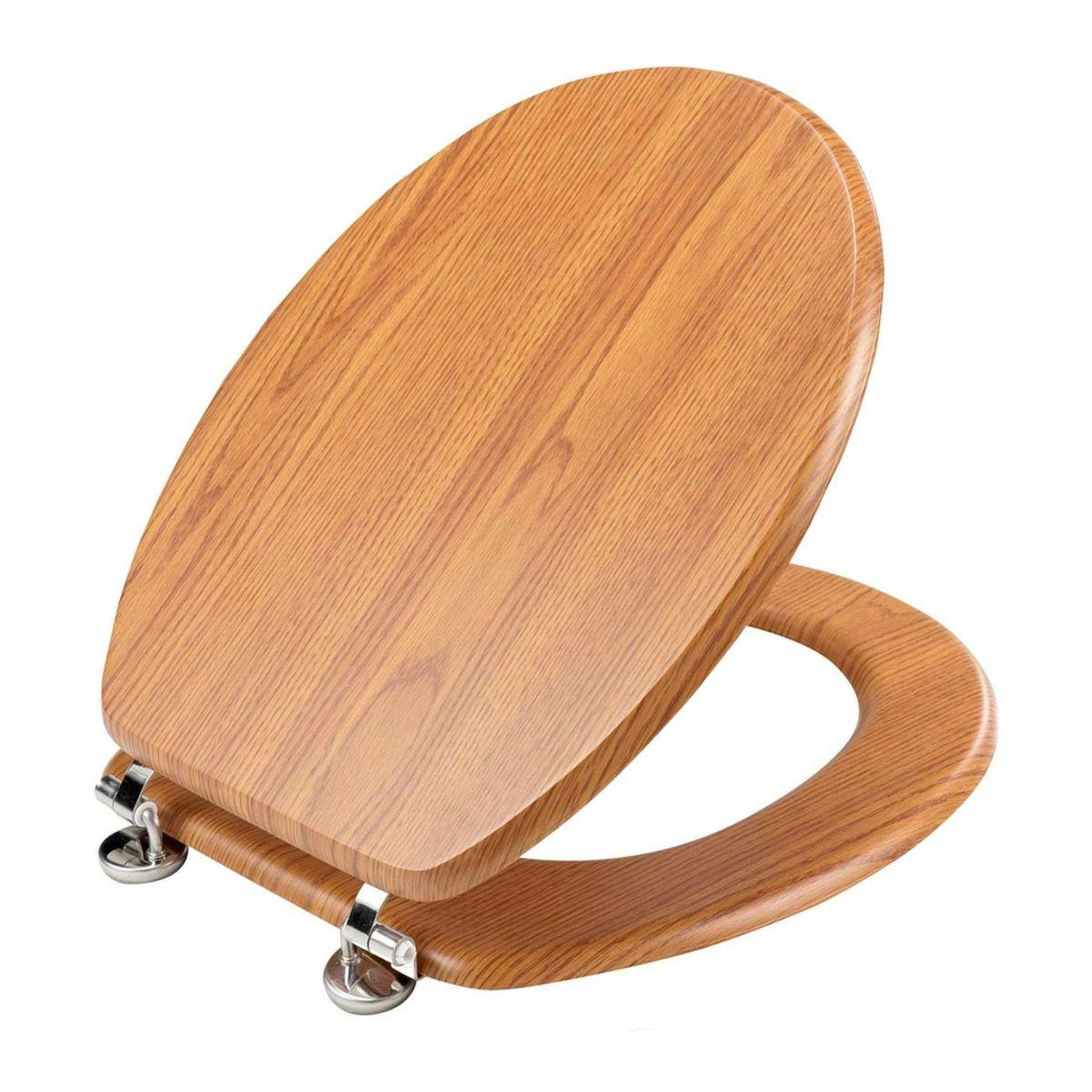 Voir la diapositive 3 : Douceur d'Intérieur Abattant wc effet bois  strata  46cm naturel