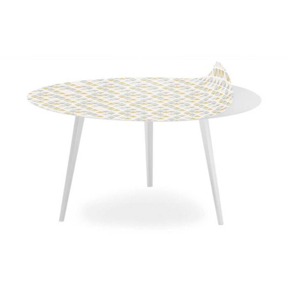 Paris Prix Table Basse 2 Covers  Scandinave  90cm Blanc