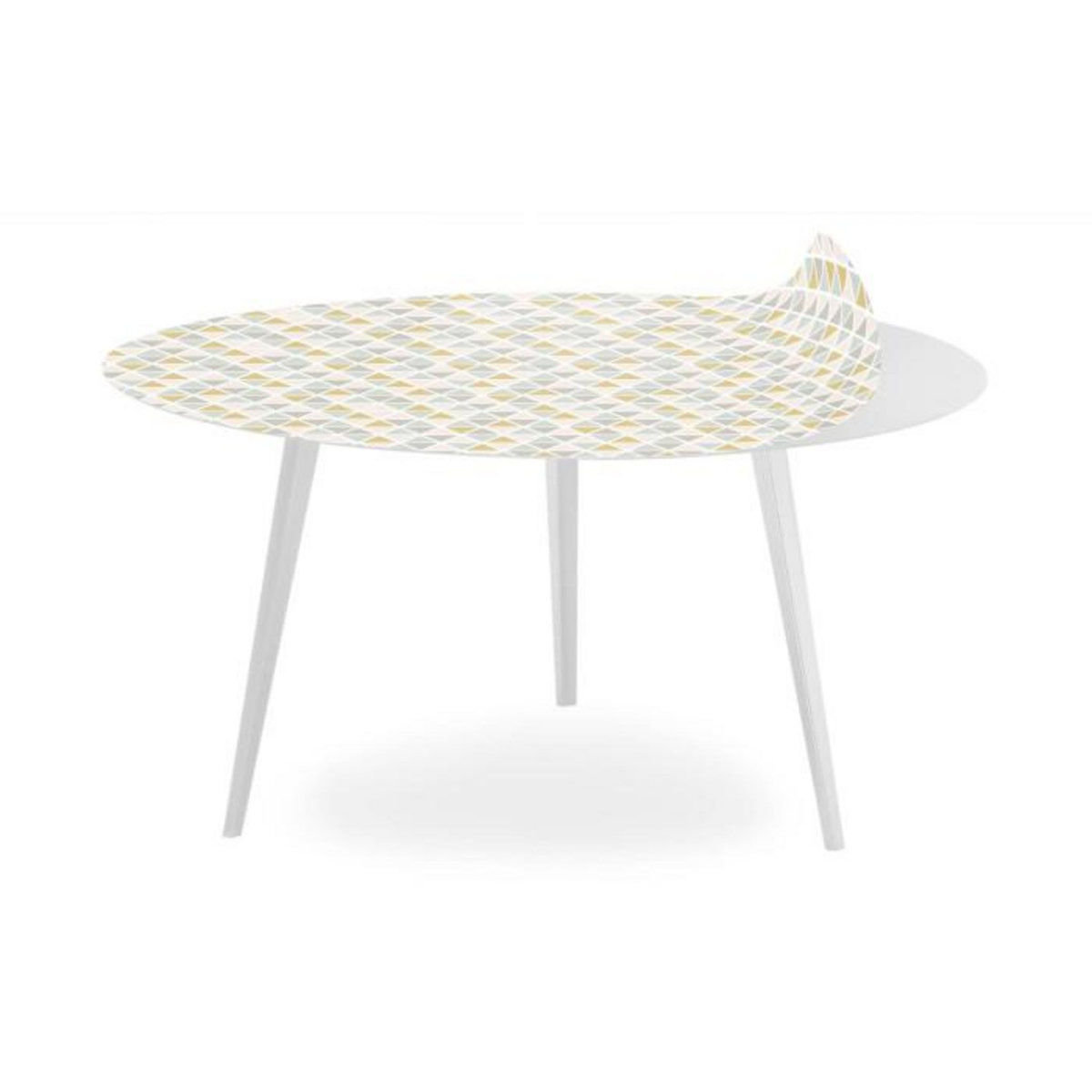 Paris Prix Table Basse 2 Covers  Scandinave  90cm Blanc