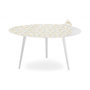 Voir la diapositive 5 : Paris Prix Table Basse 2 Covers  Scandinave  90cm Blanc