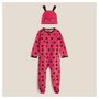 Voir la diapositive 2 : IN EXTENSO Dors bien velours déguisement coccinelle + bonnet bébé fille