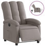 Voir la diapositive 2 : VIDAXL Fauteuil inclinable electrique Taupe Tissu